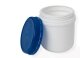 Plastic screw-top box UN, white, various sizes, lid...